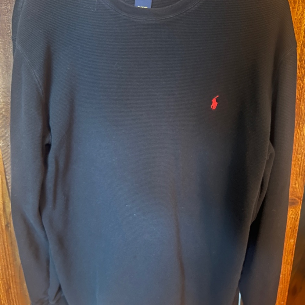 Polo by Ralph Lauren Men's Black Thermal Sweater